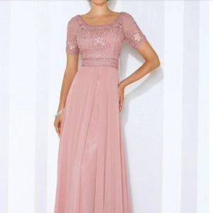 Cameron Blake Mother of the Bride Dress Sz 10 Mauve